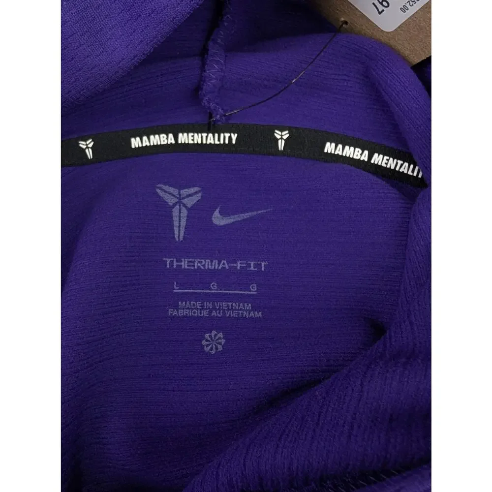 Nike Boys Large Kobe Therma-Fit Pullover Hoodie & Jogger Set - Purple & Yellow
